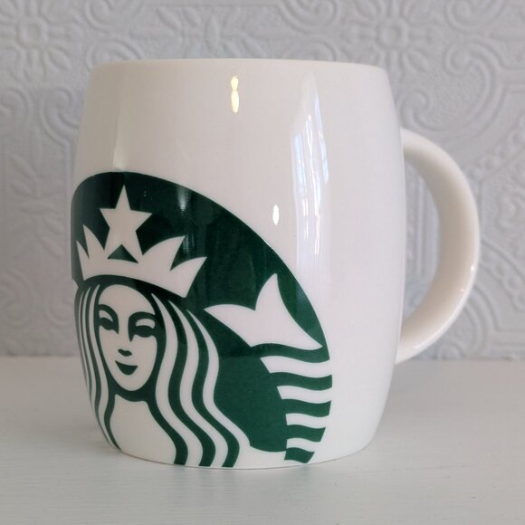 Starbucks 2010 Classic White and Green Coffee Mug with Mermaid logo - Picture 1 of 9